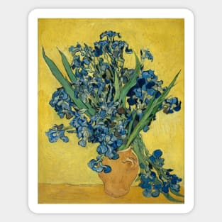 Vincent Van Gogh Irises in Vase Sticker